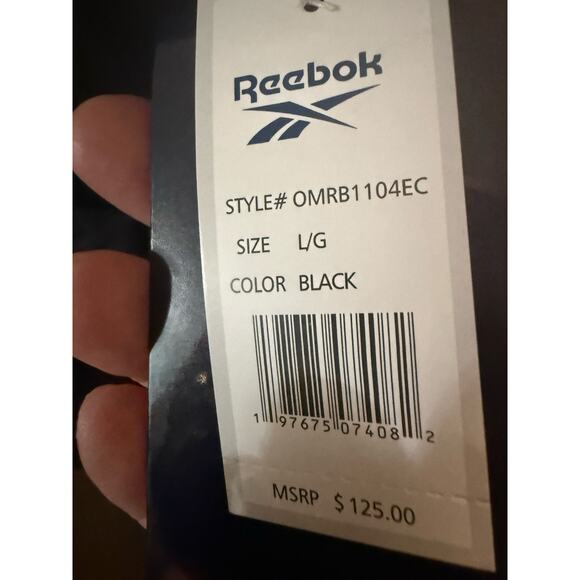 Reebok Long Puffer Vest, Black, Winter Warm Quilted Zip Front, Men's Large, NWT - Picture 6 of 9